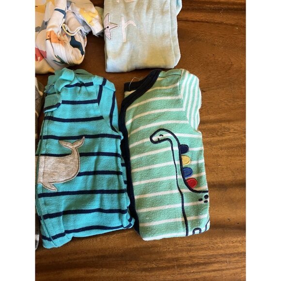 11 Piece Newborn (0-3 Months) Baby Boy/Girl Sleepers Lot - Picture 7 of 16